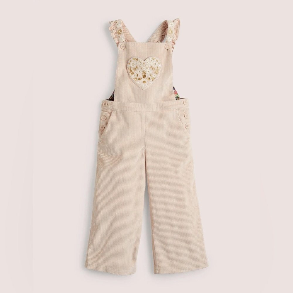 Mini Boden Frill Strap Cord Overalls Size 8-9 - Picture 1 of 9
